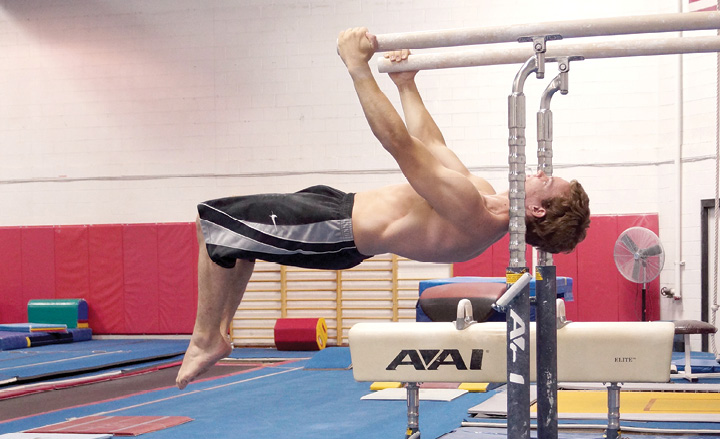 Half Straddle Front Lever Scissor Beginning