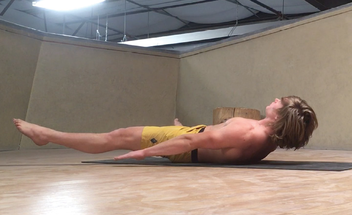 Straddle Hollow Body Hold End