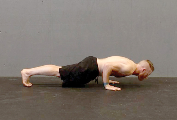 Pseudo Planche Push-Up Beginning