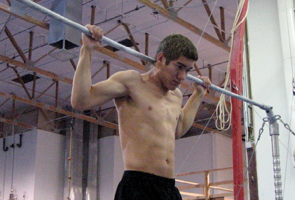 Wide Grip Behind the Neck Pull-Up
