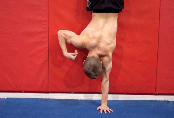 Handstand Wall Run