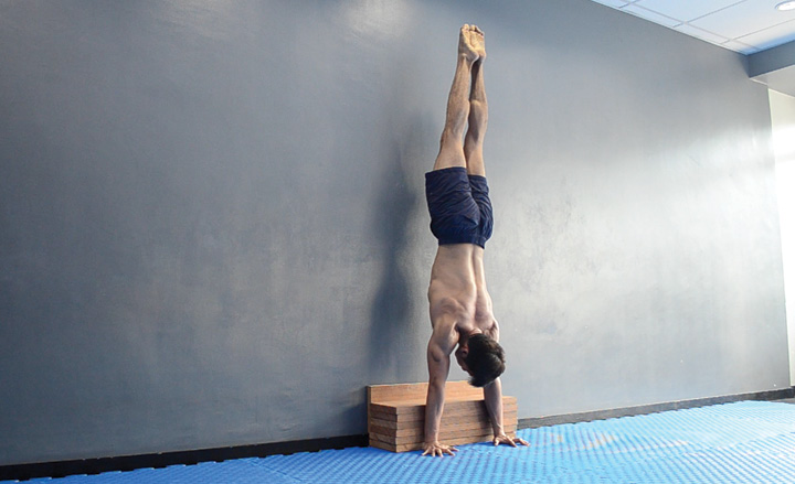 Forearm Supported Handstand End