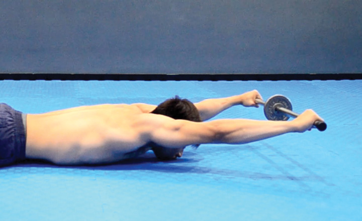 Prone Weighted Flexion End