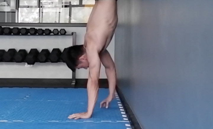 Wrist Wall Handstand Beginning