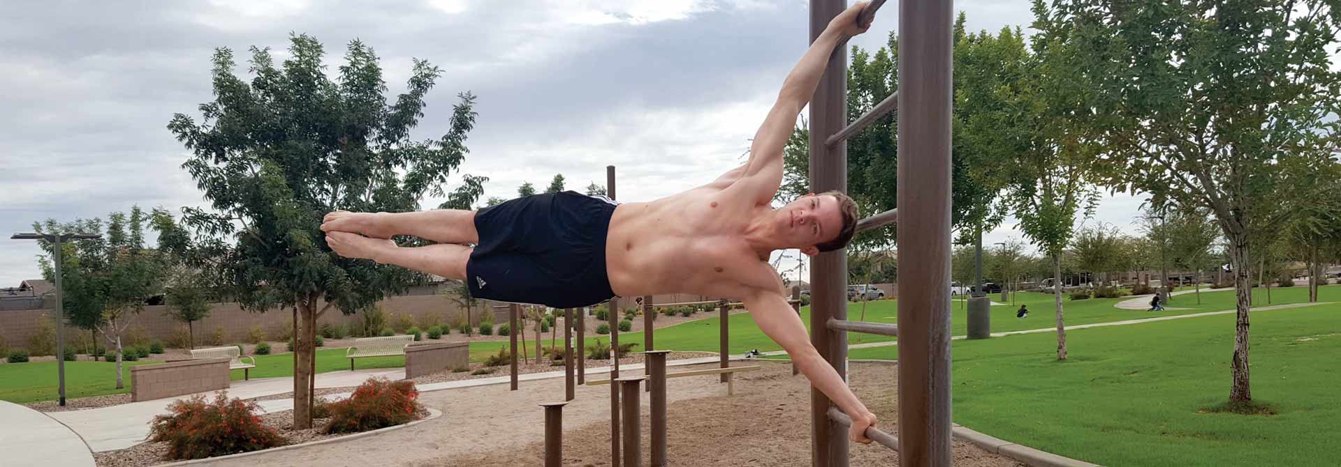 The side lever, or human flag, is a killer upper back and core exercise.