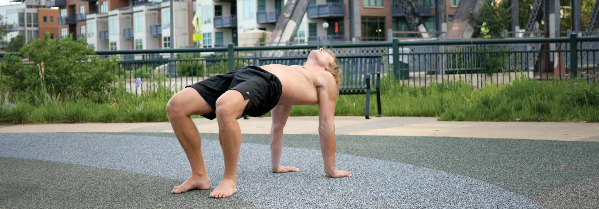 Table stretch for shoulder extension