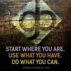 Start Where You Are...