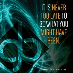 Never Too Late