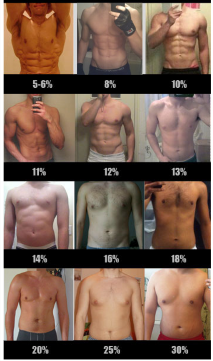 Men S Body Fat Chart