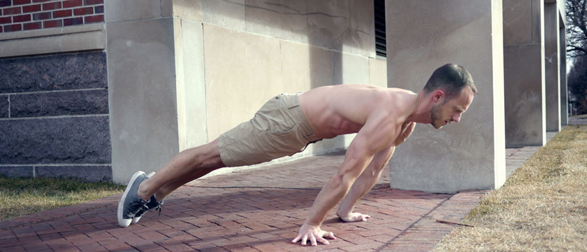 Change Your Exercise Tempo to Speed Your Gains 2 Christopher Sommer's GB Athlete shows a planche lean with tempo.