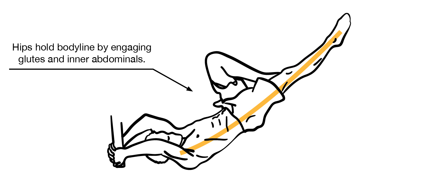 Negative Single Leg Body Lever