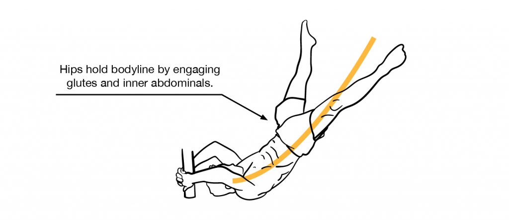negative straddle body lever