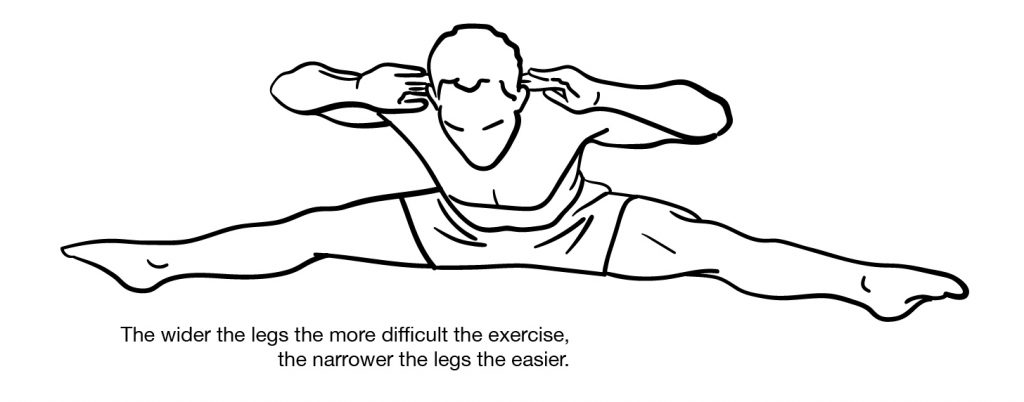 pancake good morning is an active stretch through the groin and hamstrings