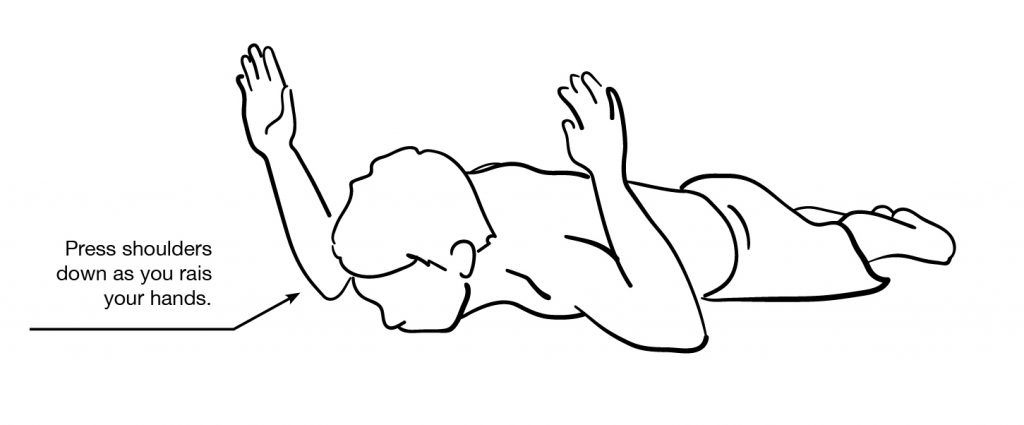 prone external rotation rep
