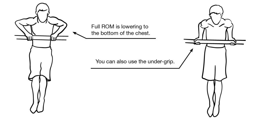 single bar dip