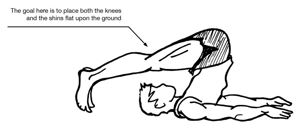 supine trap stretch