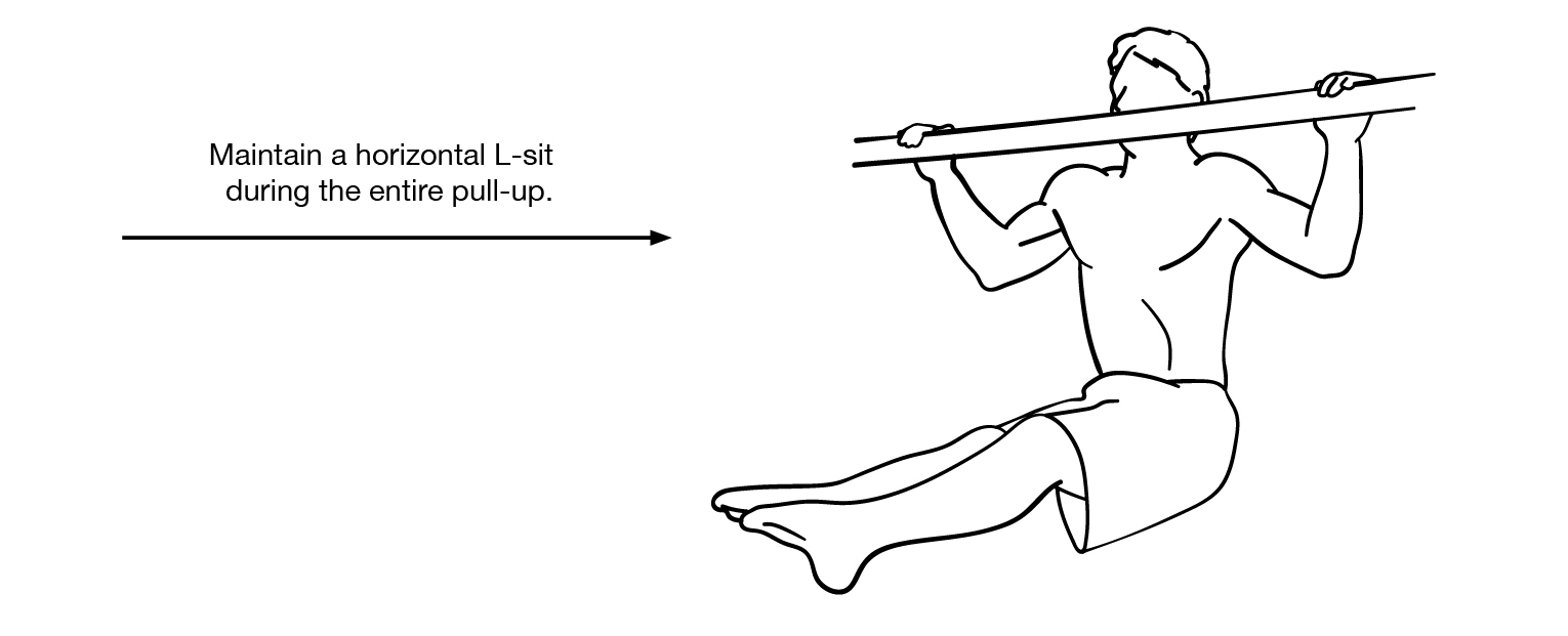 Wide Grip L Pull-Up