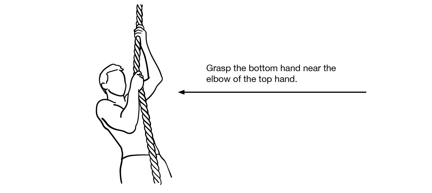 Rope Pull-Up from Elbow