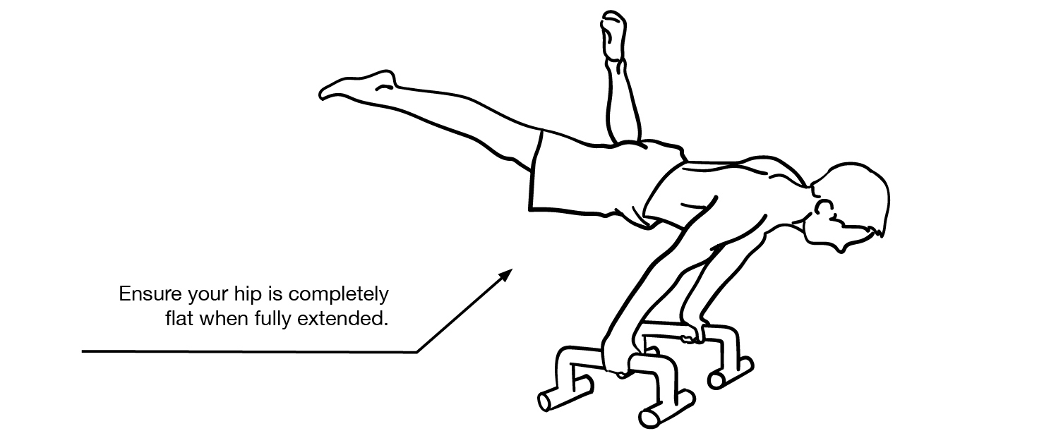 Half Straddle Planche Single Leg Extension