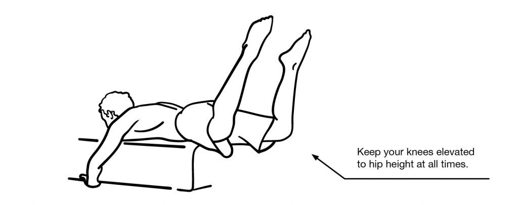 Prone Half Straddle Planche