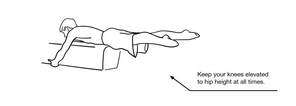 Prone Half Straddle Planche Double Leg Extension