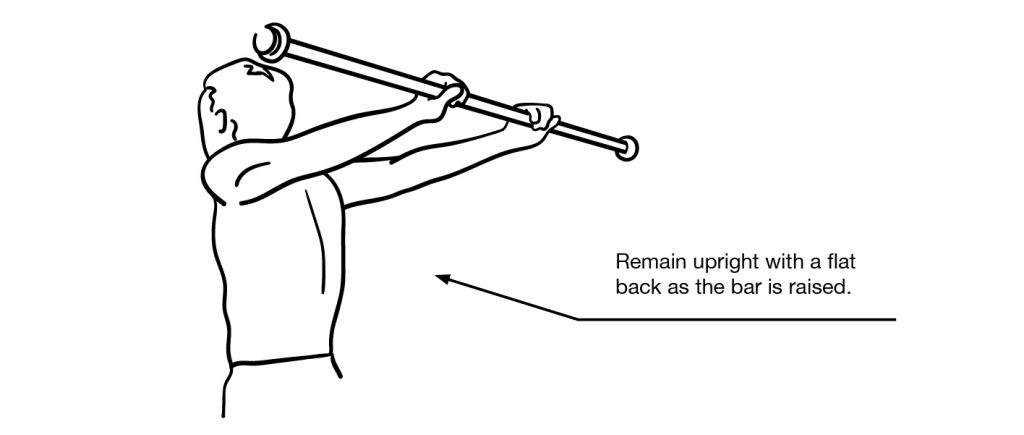 Standing Weighted Shoulder Extension