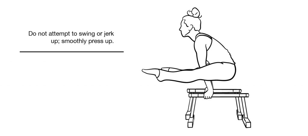 Half Press Handstand to Straddle L