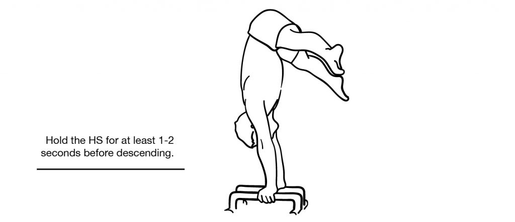 Negative Standing Straddle Press Handstand