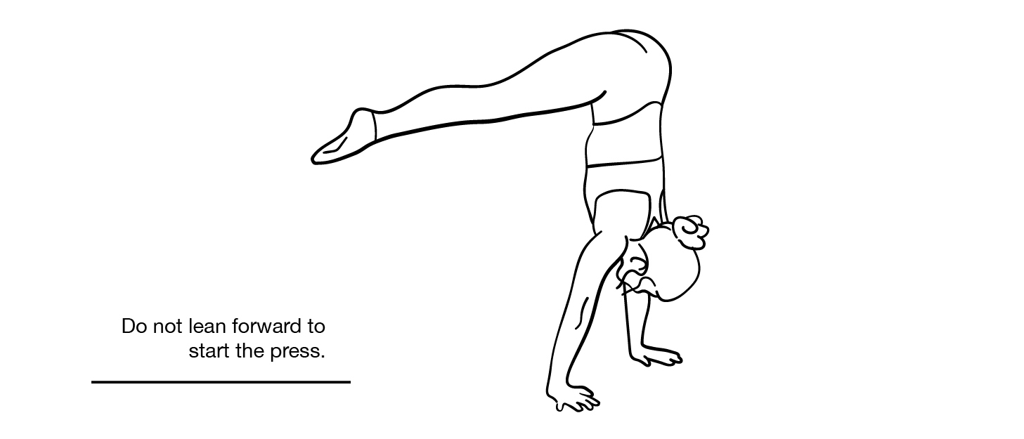 Standing Straddle Press Handstand